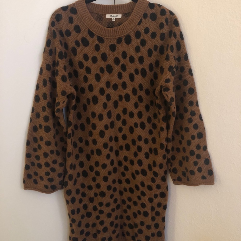 Madewell Polkadot Sweater Dress